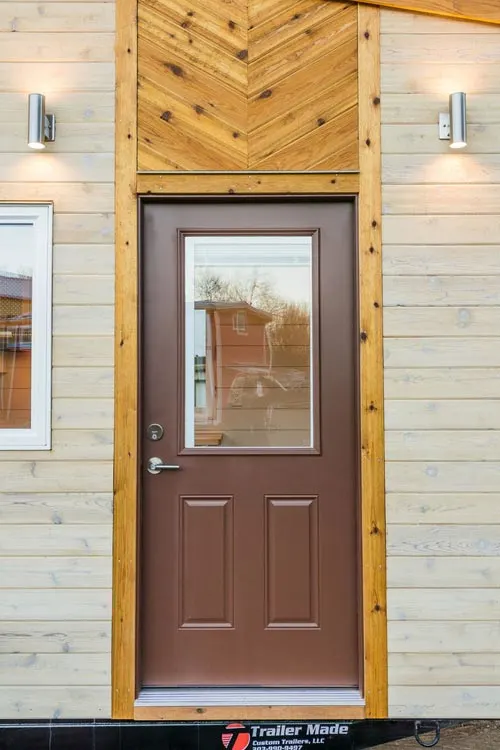 Front Door - 20' Tiny House by MitchCraft Tiny Homes