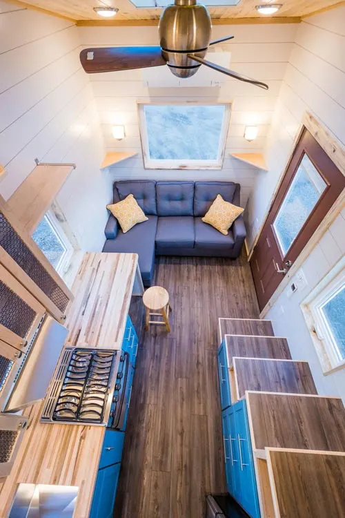 View From Loft - 20' Tiny House by MitchCraft Tiny Homes