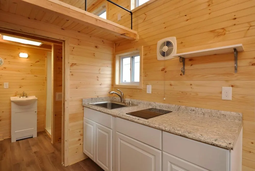 Kitchen Sink & Cooktop - Fairview by Tiny House Building Company