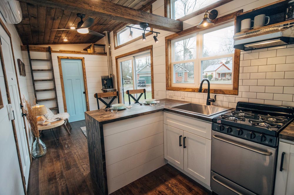 White Shaker Cabinets - Lupine by Wind River Tiny Homes