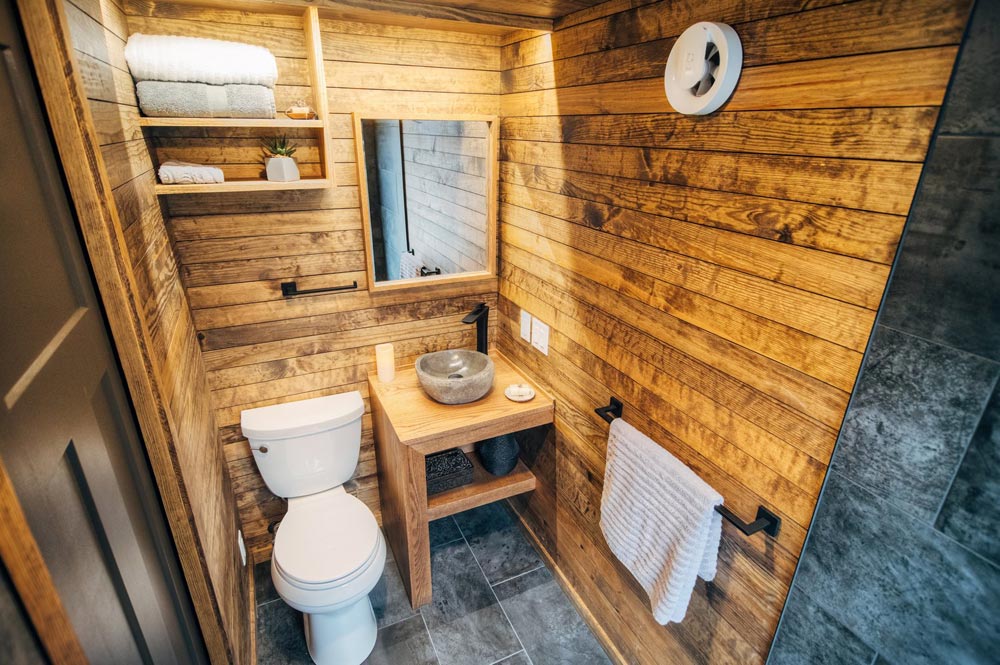Bathroom Wood Walls - Lupine by Wind River Tiny Homes