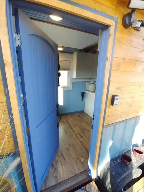 Entryway - Blue Baloo by Far Out Tiny Homes