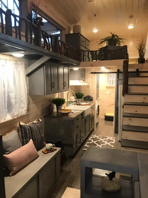 Kitchen & Living Area - Dandelion by Incredible Tiny Homes
