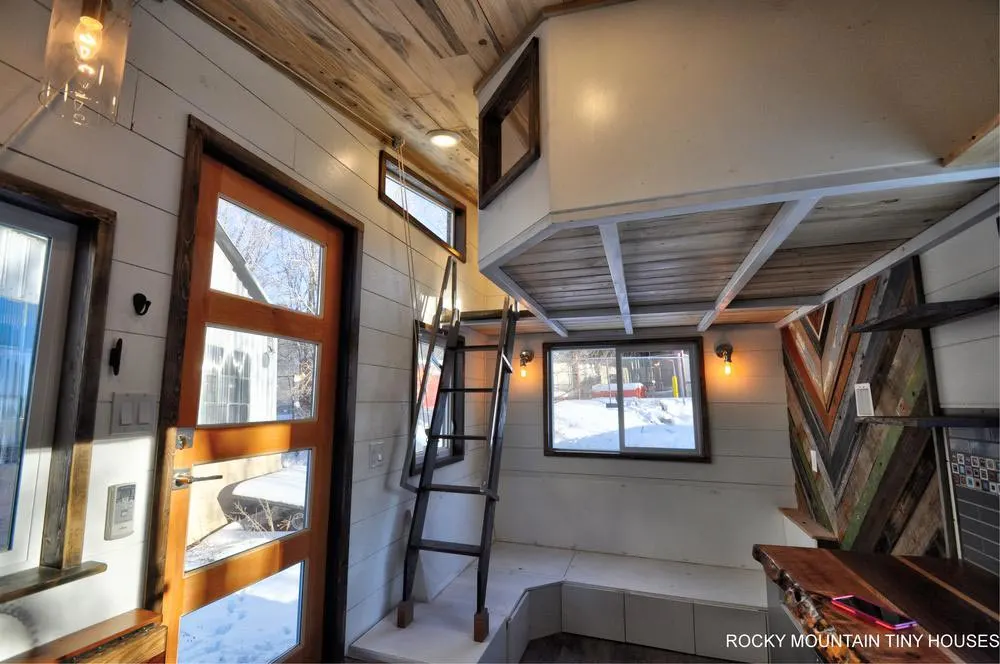 Retractable Ladder - Infinitely Stoked by Rocky Mountain Tiny Houses