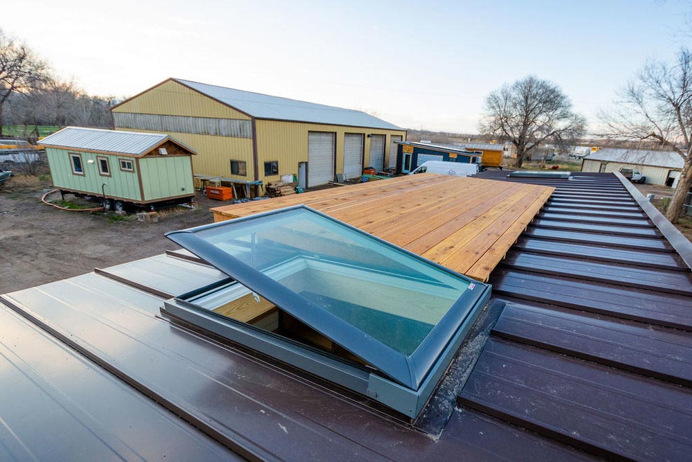 Rooftop Deck - Ross' 35' Gooseneck Tiny House by Mitchcraft Tiny Homes