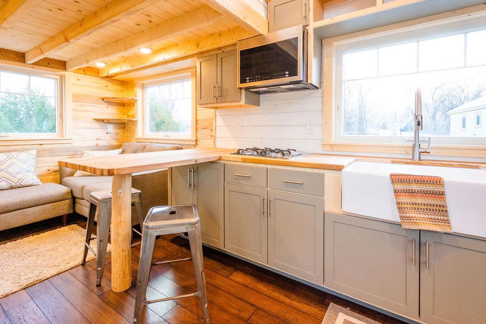 Dining Area - Ross' 35' Gooseneck Tiny House by Mitchcraft Tiny Homes