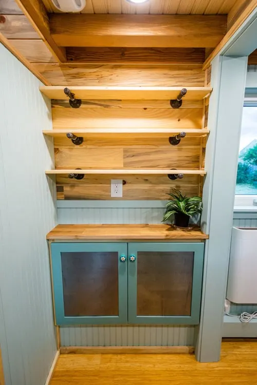 Built-In Storage - Carrie's 28' Gooseneck Tiny House by Mitchcraft Tiny Homes