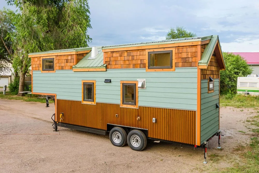 Rear Exterior View - Carrie's 28' Gooseneck Tiny House by Mitchcraft Tiny Homes