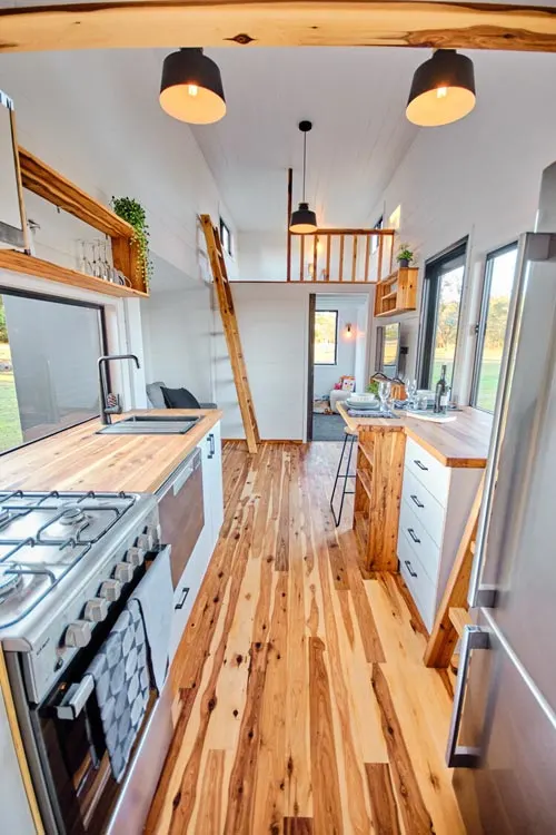 Cypress Pine Flooring - Grand Sojourner by Häuslein Tiny House Co