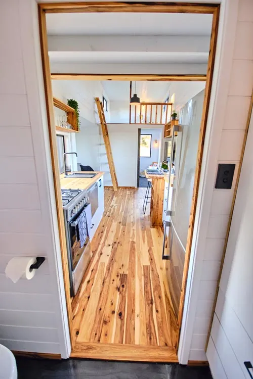 Bathroom Entry - Grand Sojourner by Häuslein Tiny House Co