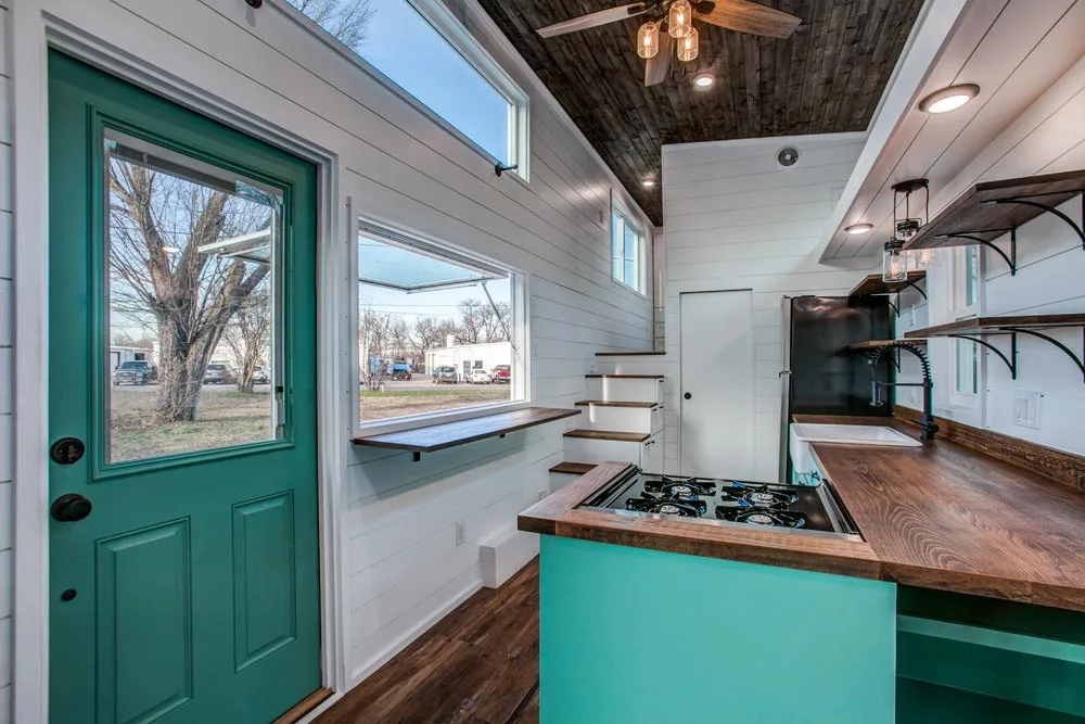 L-Shaped Kitchen - 34' Magnolia by Indigo River Tiny Homes