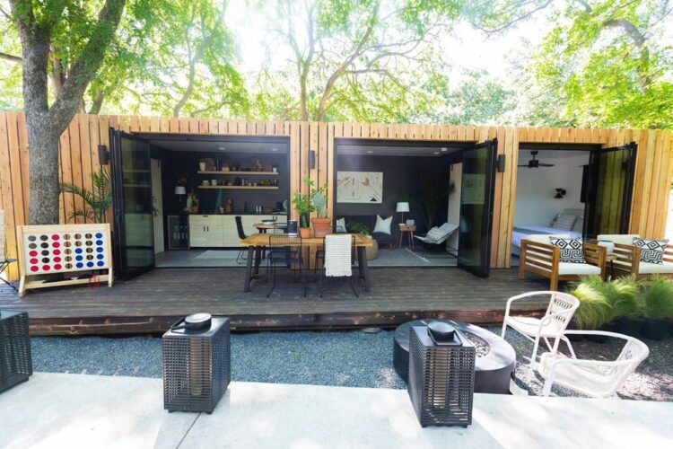Woodsy Shipping Container Tiny Home