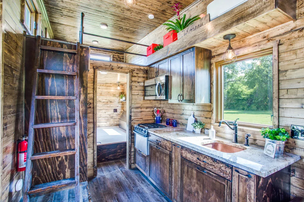 Kitchen w/ Granite - Thoreau by Indigo River Tiny Homes