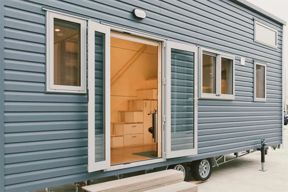 Double Door Entry - Sonnenschein Tiny House by Build Tiny