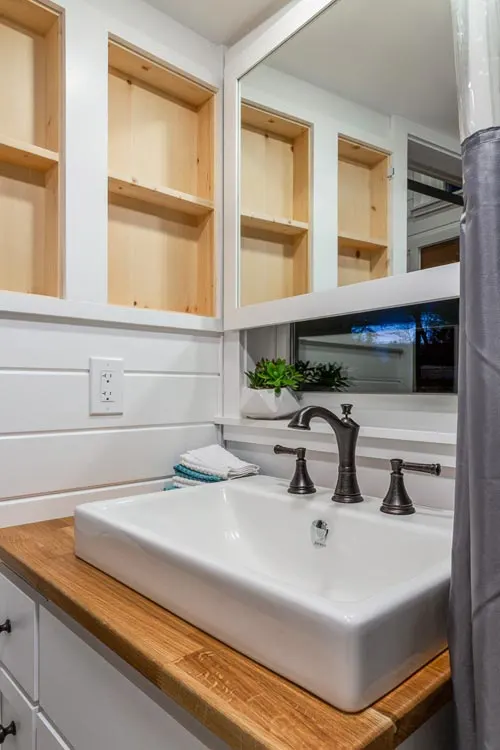 Bathroom Sink - Nicole's Tiny House by MitchCraft Tiny Homes