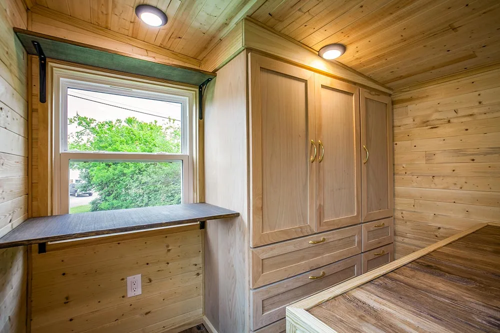 Desk in Bedroom - Origin by Indigo River Tiny Homes