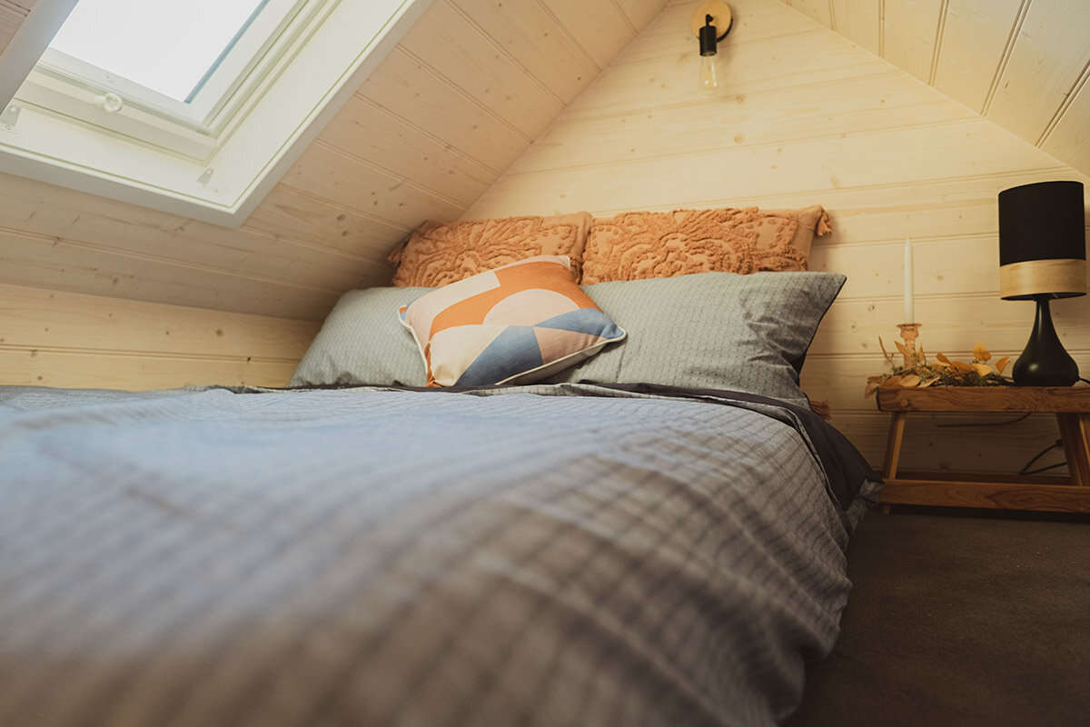 Bedroom Loft w/ Skylight - Gunyah by Häuslein Tiny House Co