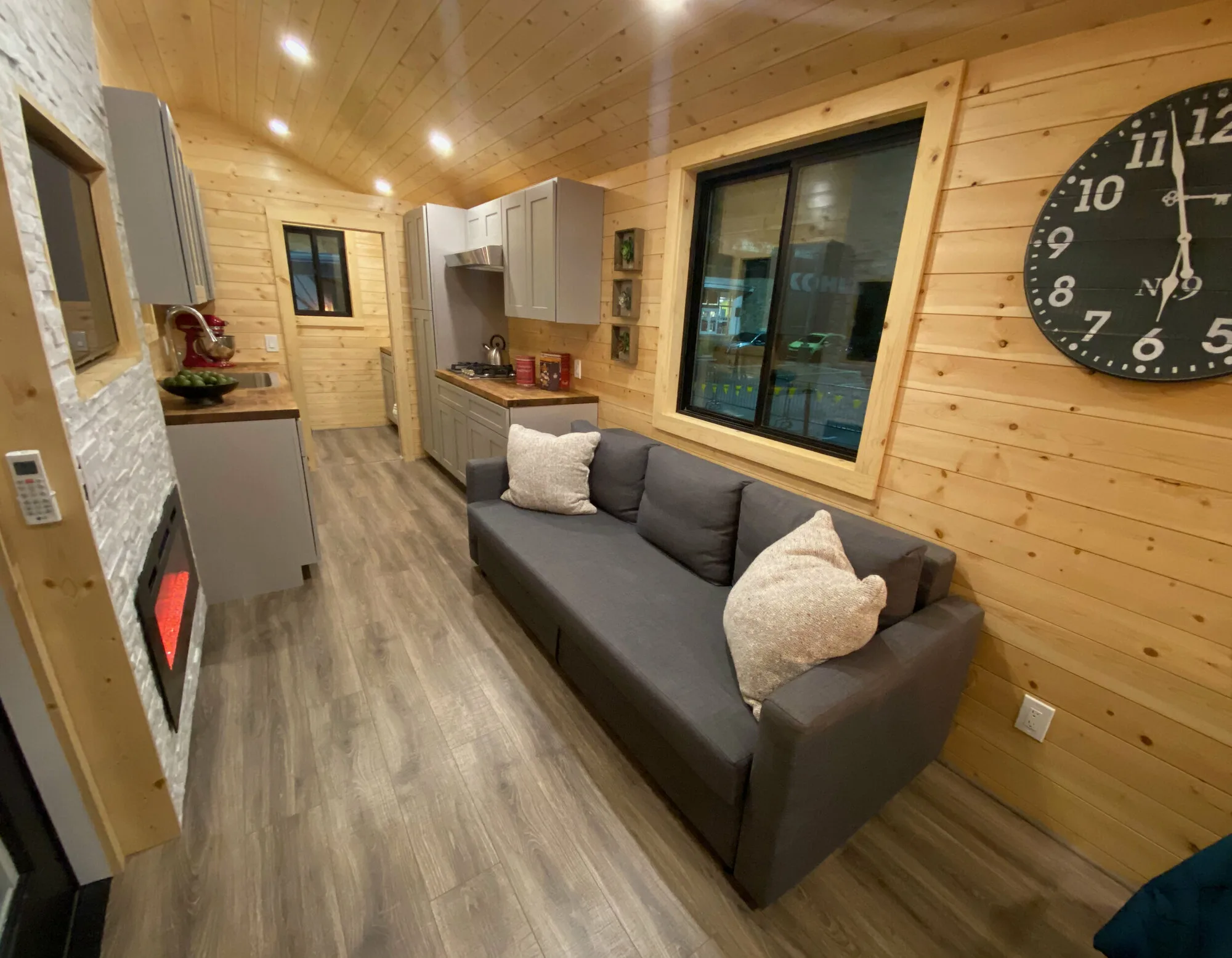 Living Area - Flat by Uncharted Tiny Homes