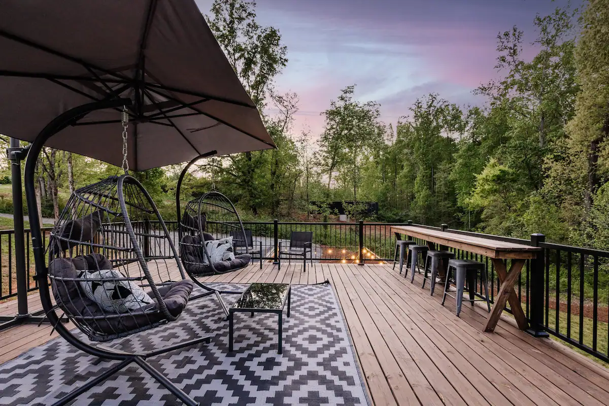 Green Creek Shipyard - Deck at Sunset