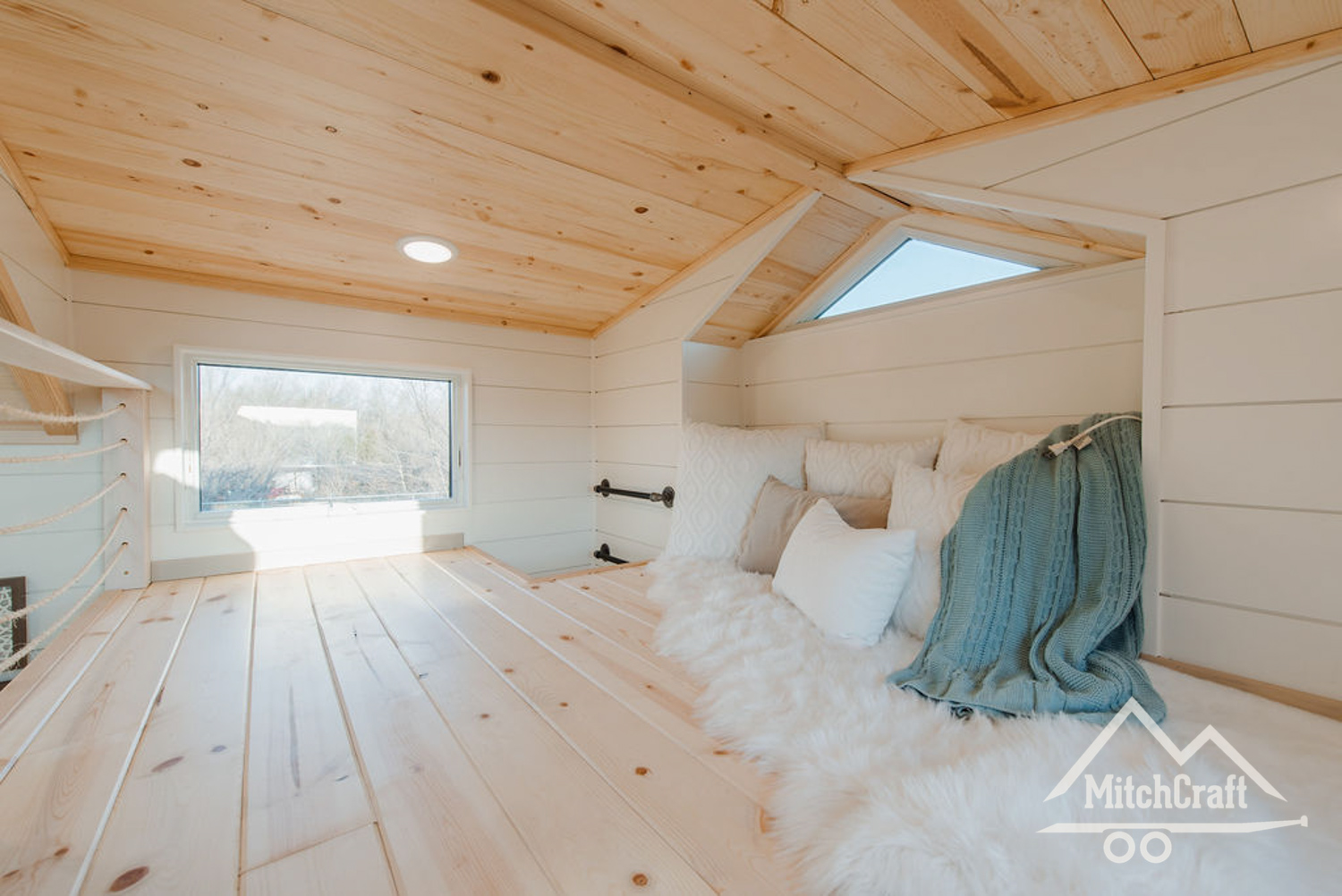 Guest Bedroom Loft - Kay’s Tiny House by MitchCraft Tiny Homes