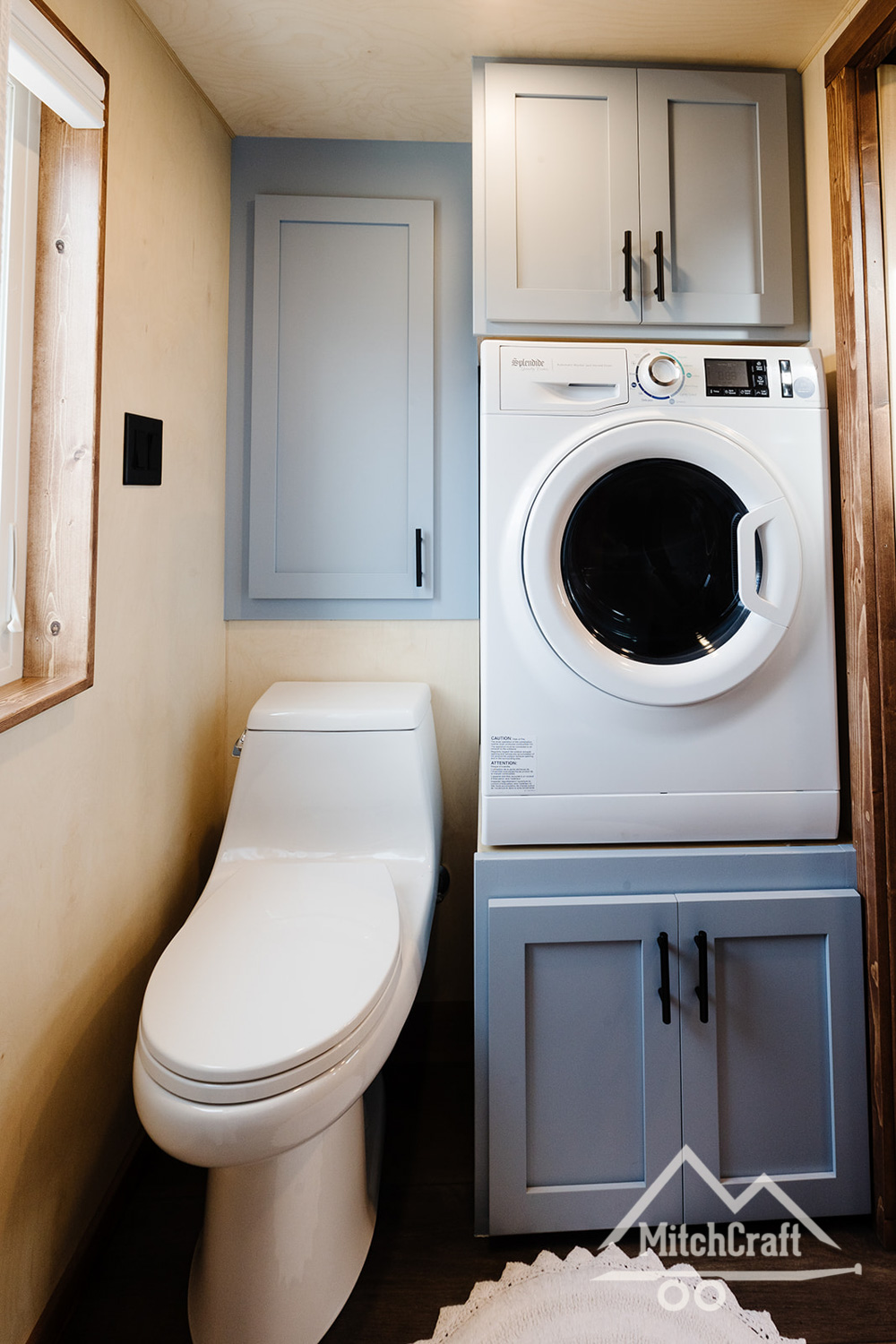 Full Bathroom - Nicole's 16x8' Tiny House by MitchCraft Tiny Homes