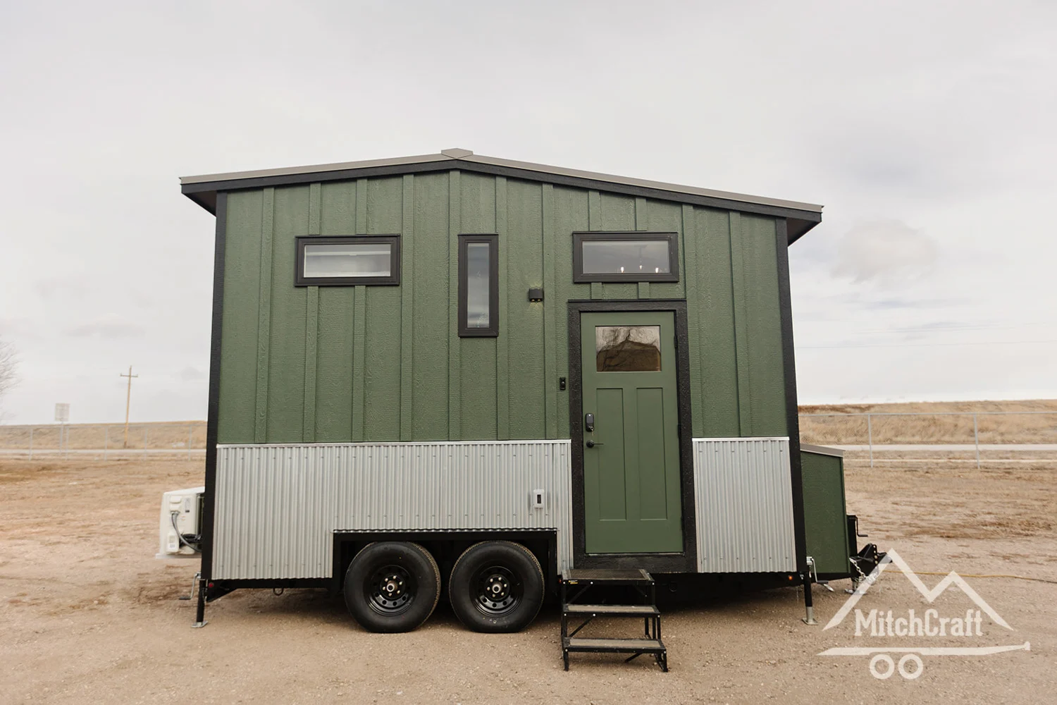 Front Door - Nicole's 16x8' Tiny House by MitchCraft Tiny Homes