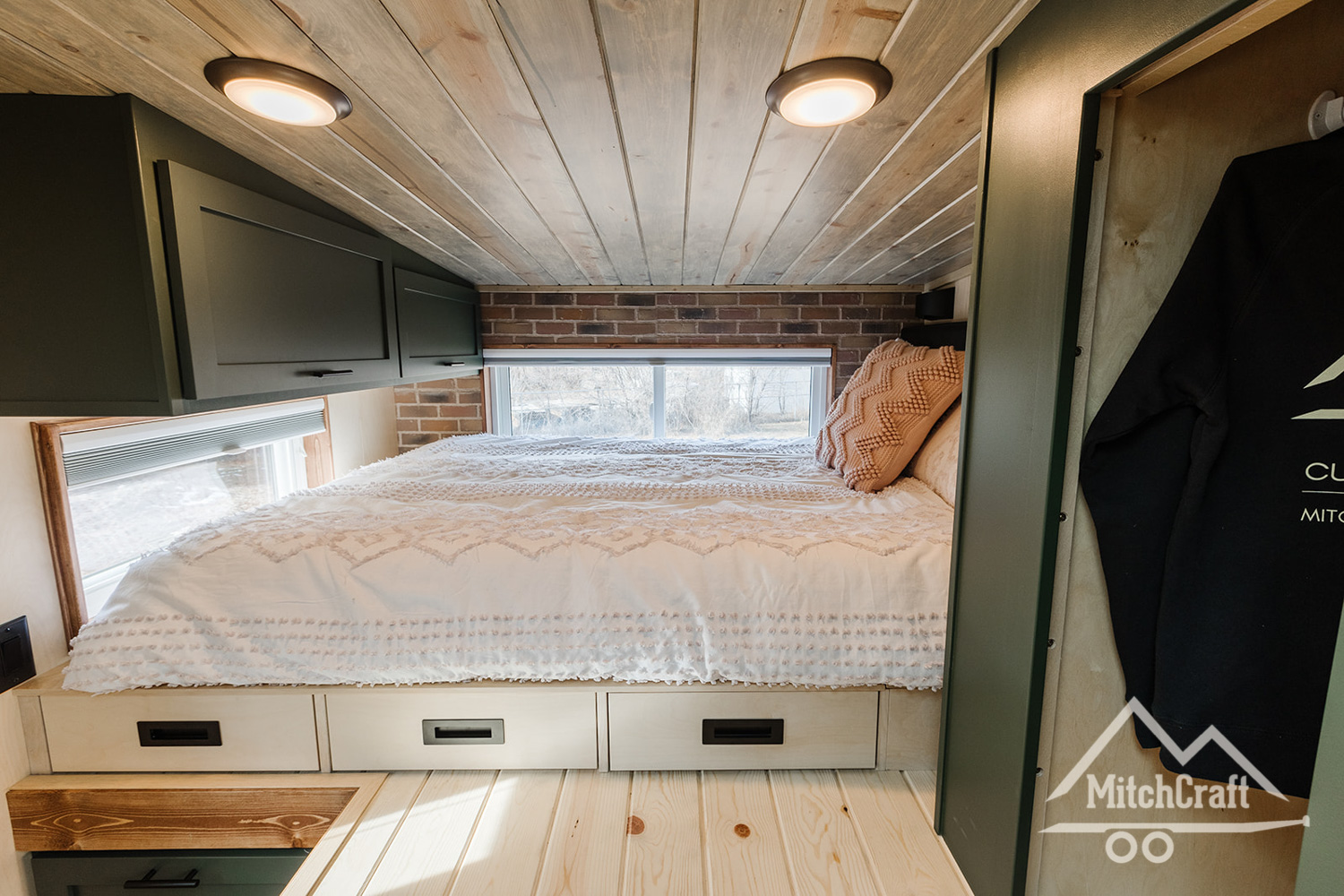 Bedroom Loft - Nicole's 16x8' Tiny House by MitchCraft Tiny Homes