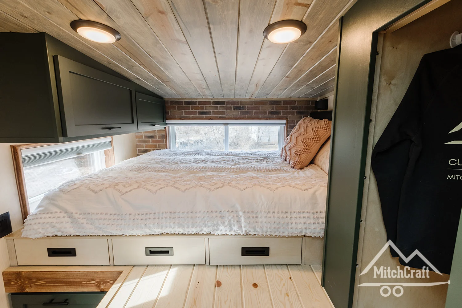 Bedroom Loft - Nicole's 16x8' Tiny House by MitchCraft Tiny Homes