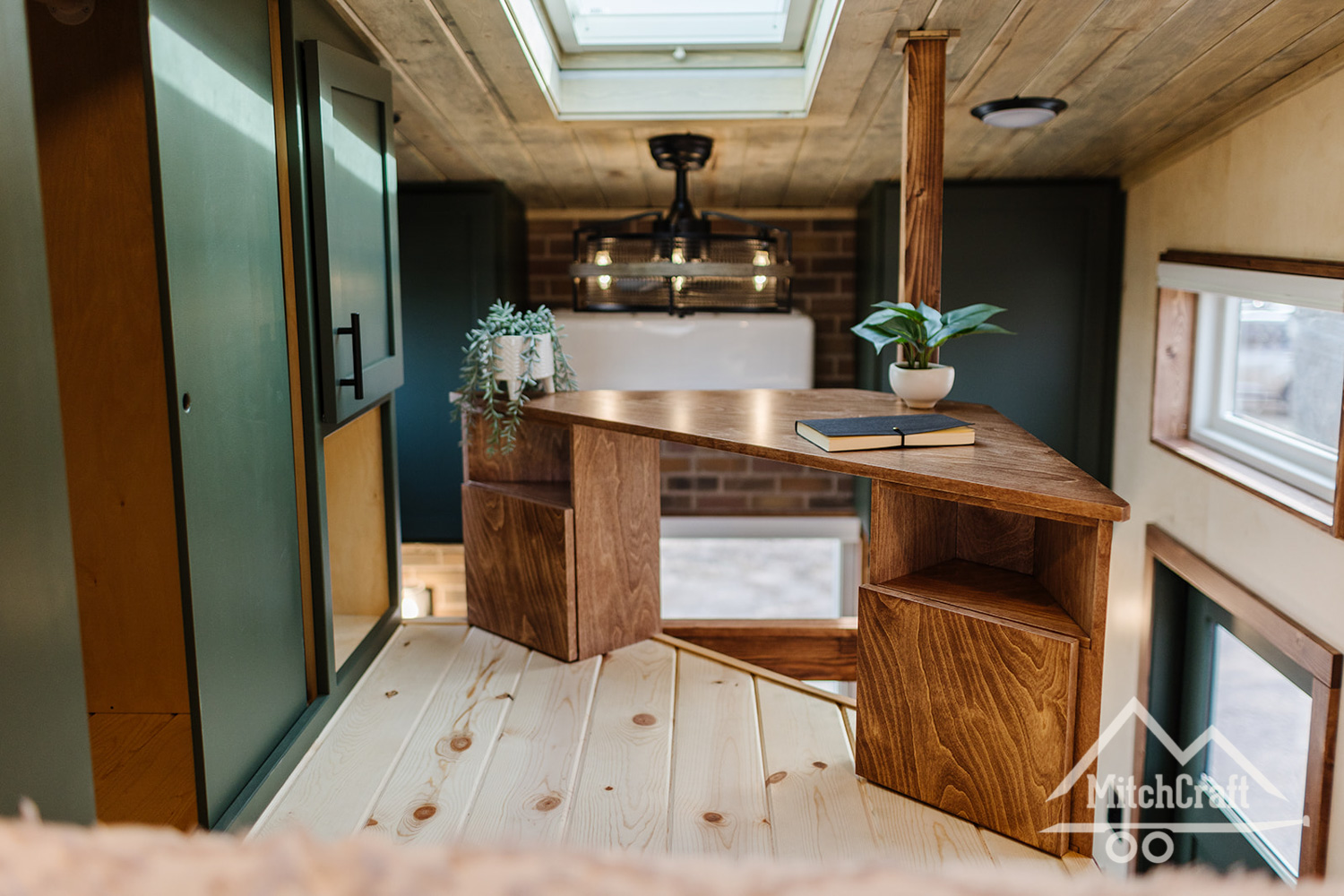 Home Office - Nicole's 16x8' Tiny House by MitchCraft Tiny Homes