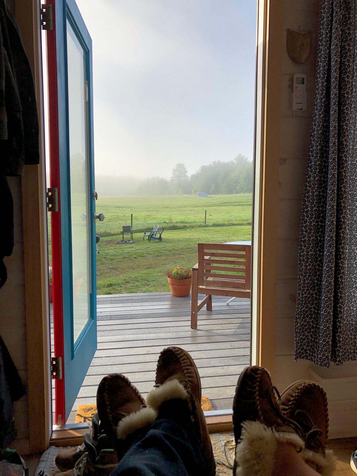 Crow's Nest Tiny House at Old Crow Ranch - View From Couch