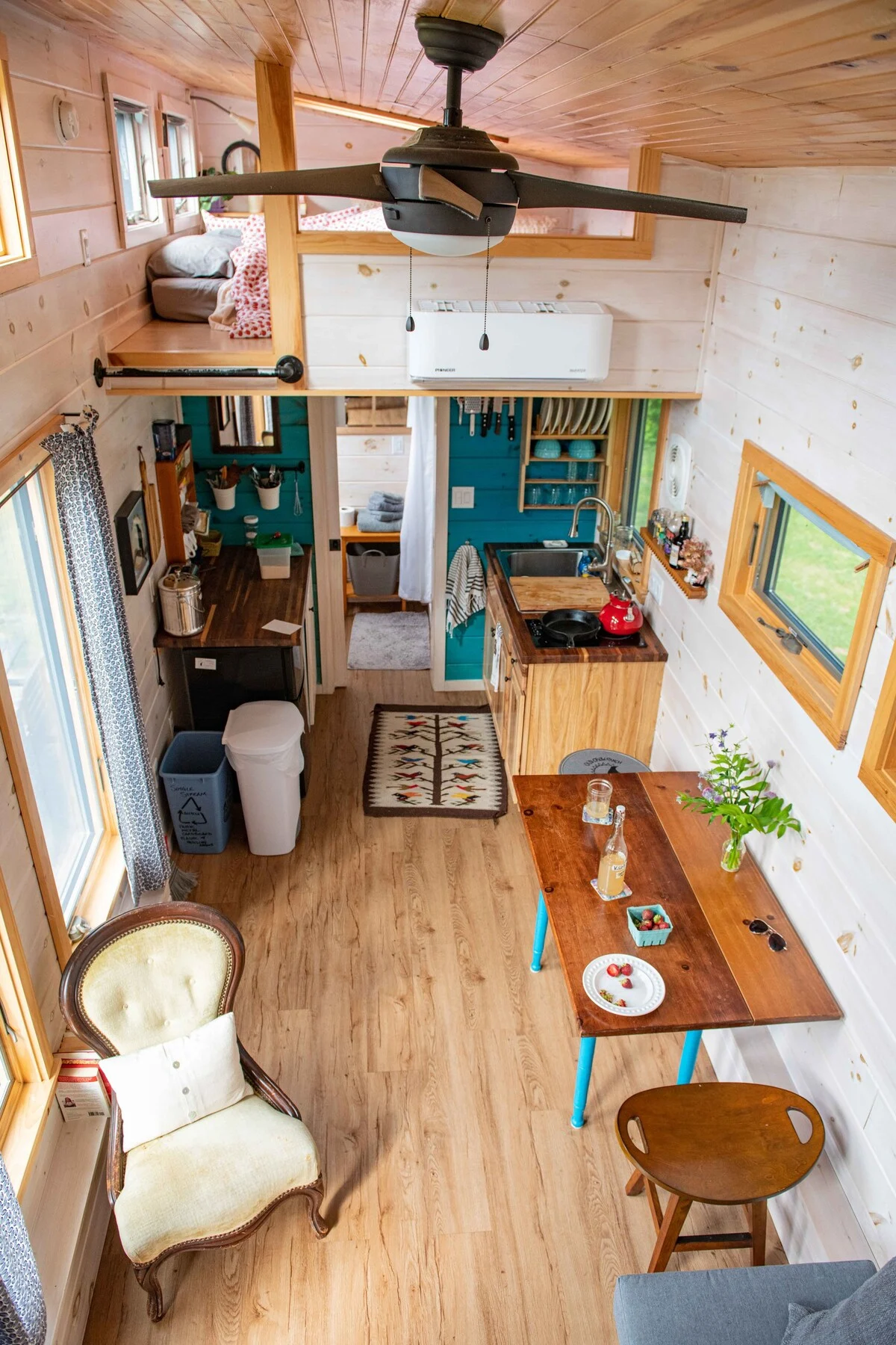 Crow's Nest Tiny House at Old Crow Ranch - Aerial View