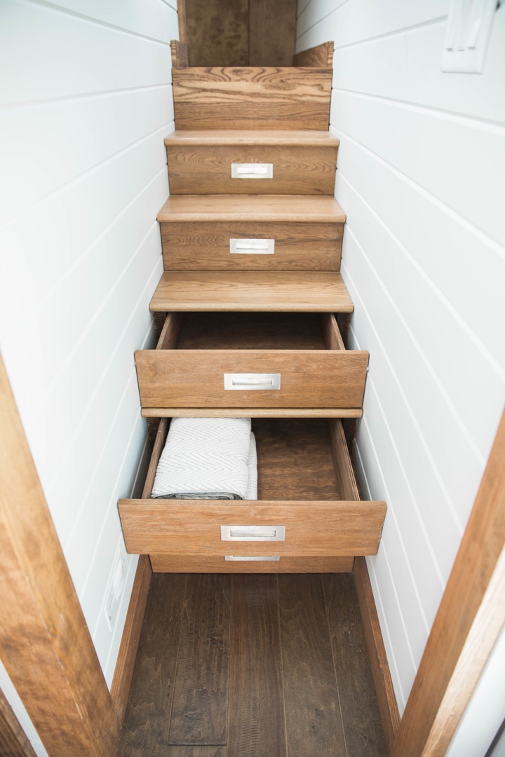 Storage Stairs - Brewmaster by Tiny House Chattanooga