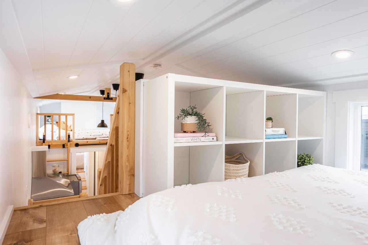 Bedroom Loft w/ Storage - Canada Goose Arctic Edition by Mint Tiny House Company