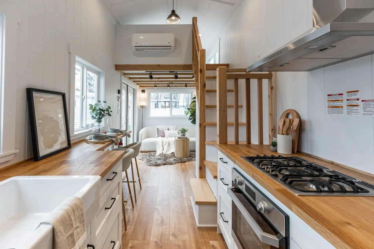 Galley Kitchen - Canada Goose Arctic Edition by Mint Tiny House Company