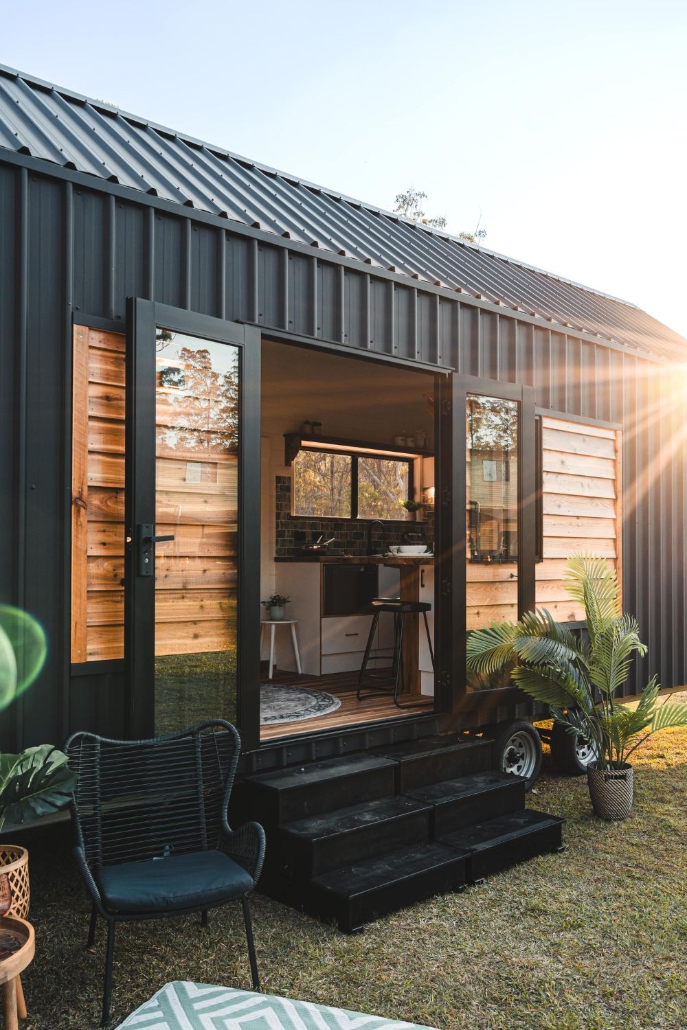 Double Door Entry - Settler by Häuslein Tiny House Co