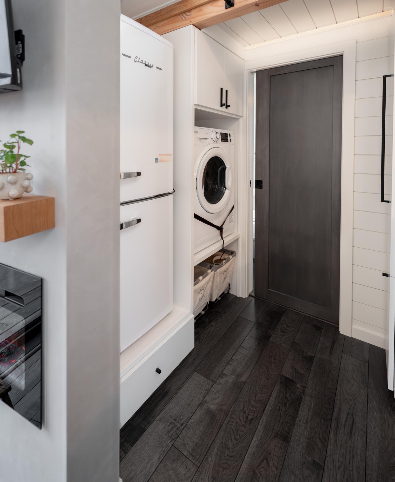 Refrigerator & Laundry Room - Terra Haven by Tru Form Tiny