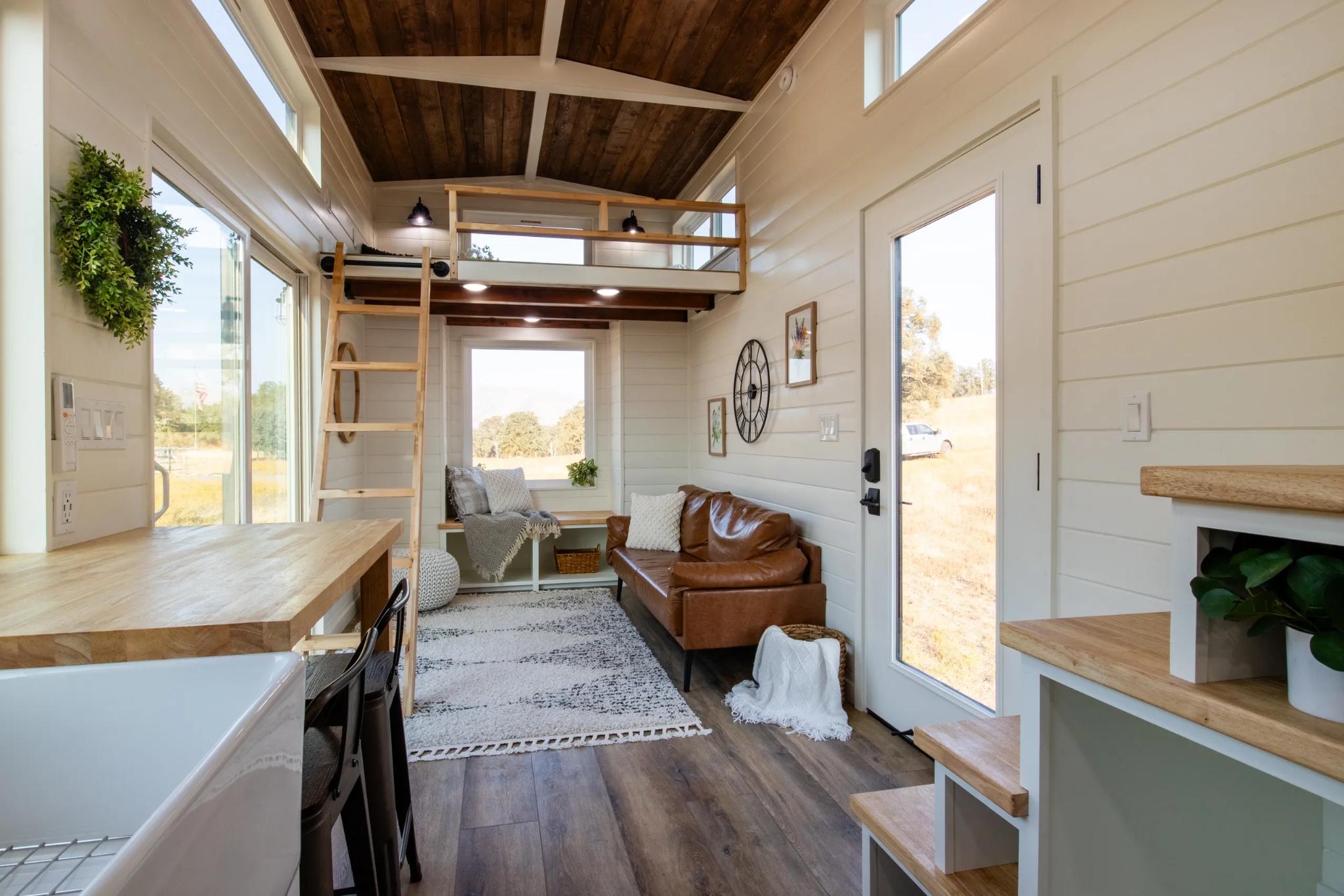 Kitchen & Living Room - Cedar Ridge by JT Collective Tiny Homes