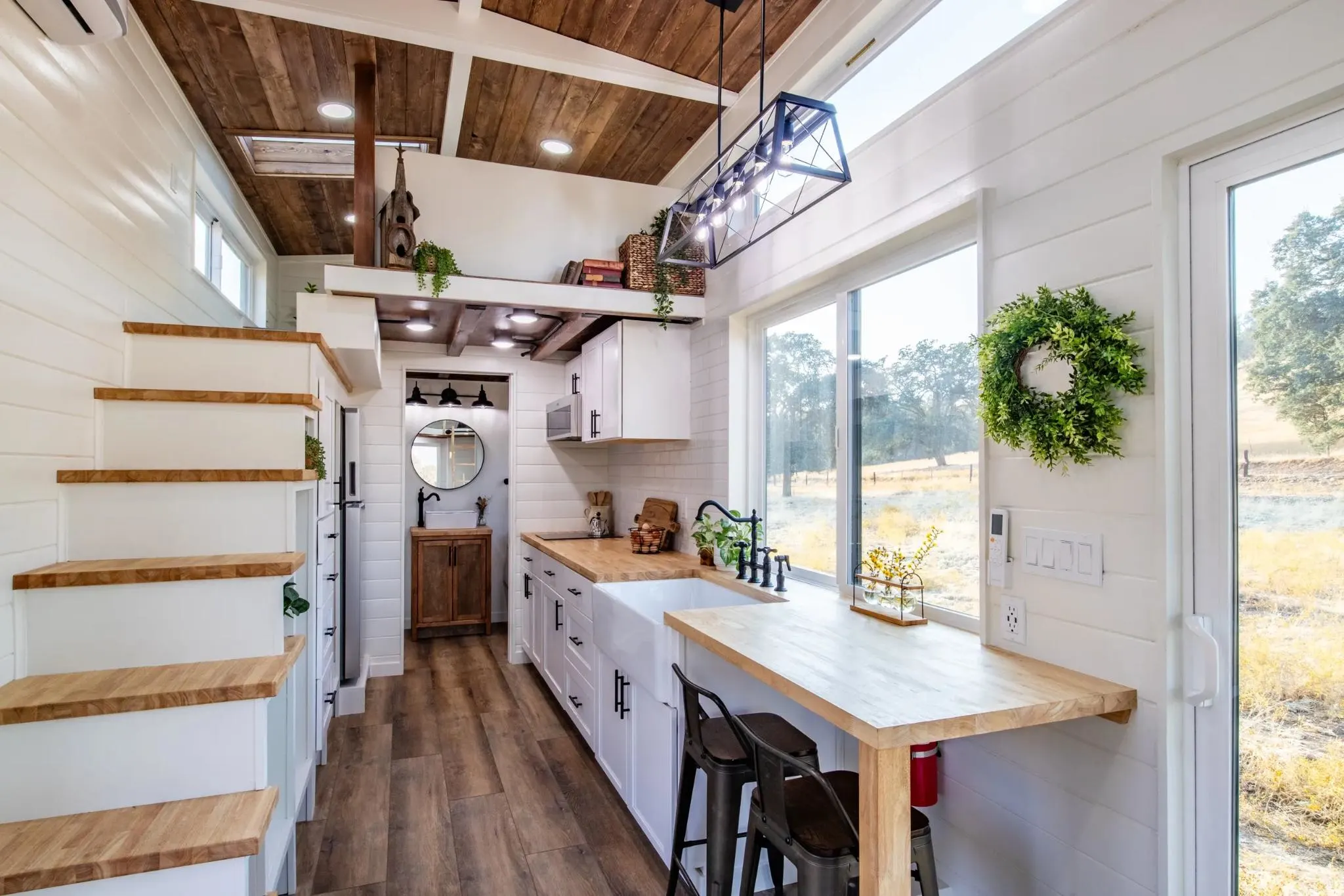 View From Entryway - Cedar Ridge by JT Collective Tiny Homes