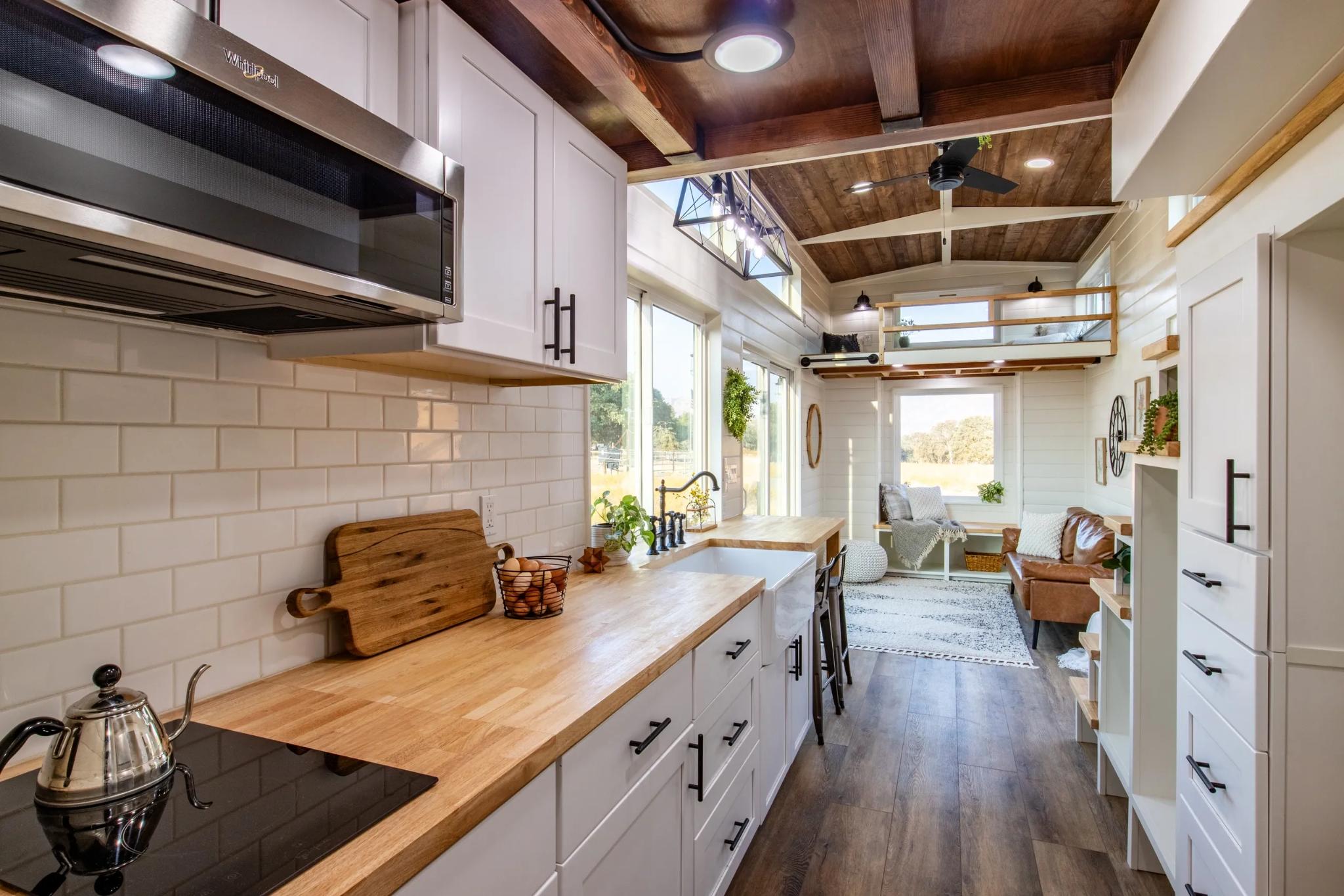 Galley Kitchen - Cedar Ridge by JT Collective Tiny Homes