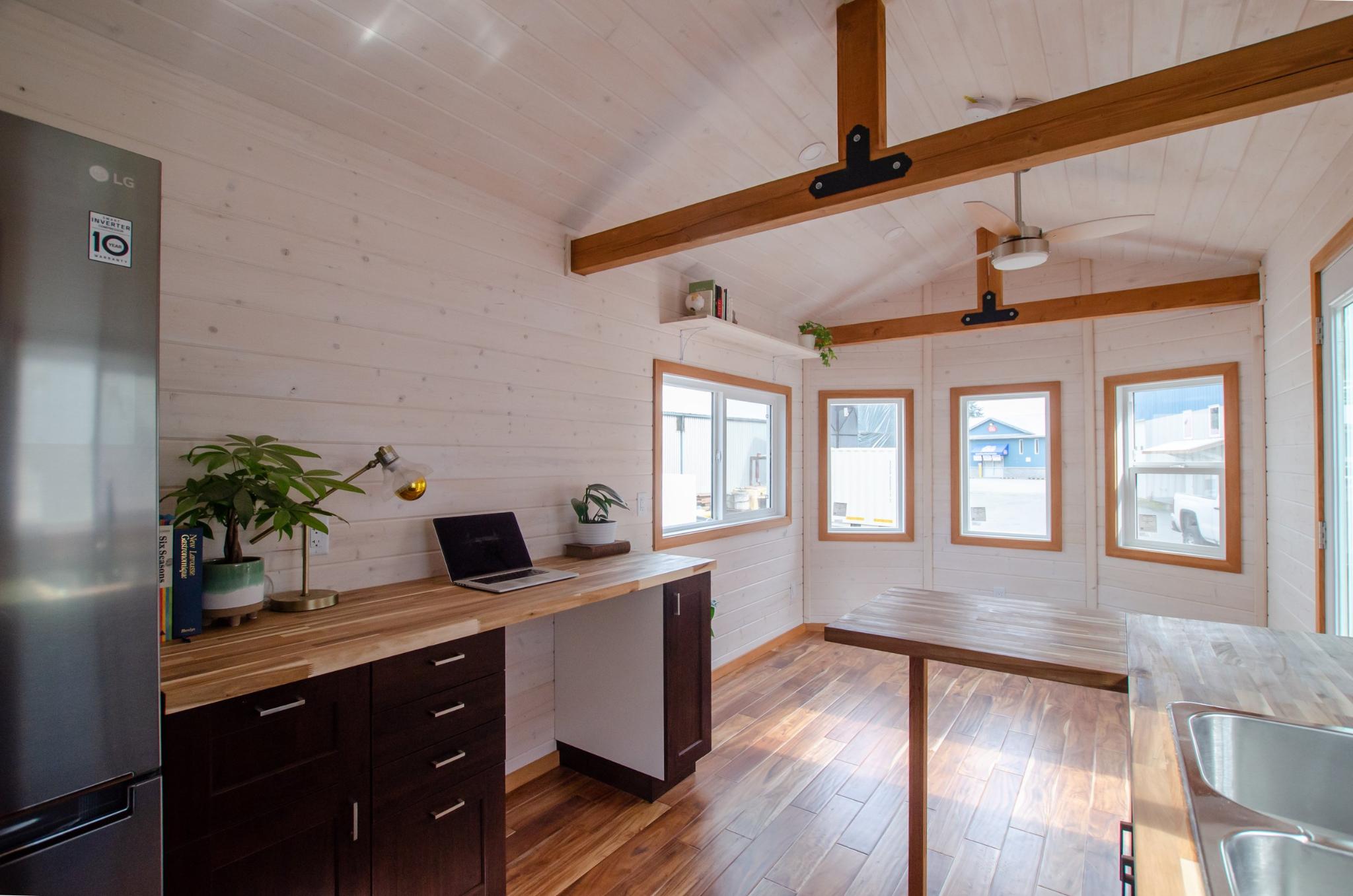 Kitchen & Living Room - The Garry Oak by Rewild Homes