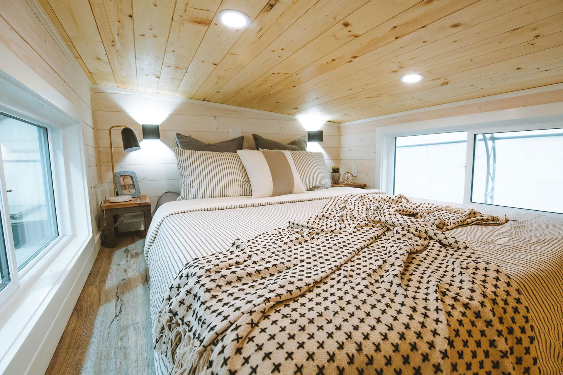 Bedroom Loft - Pacific Retreat by Sunshine Tiny Homes