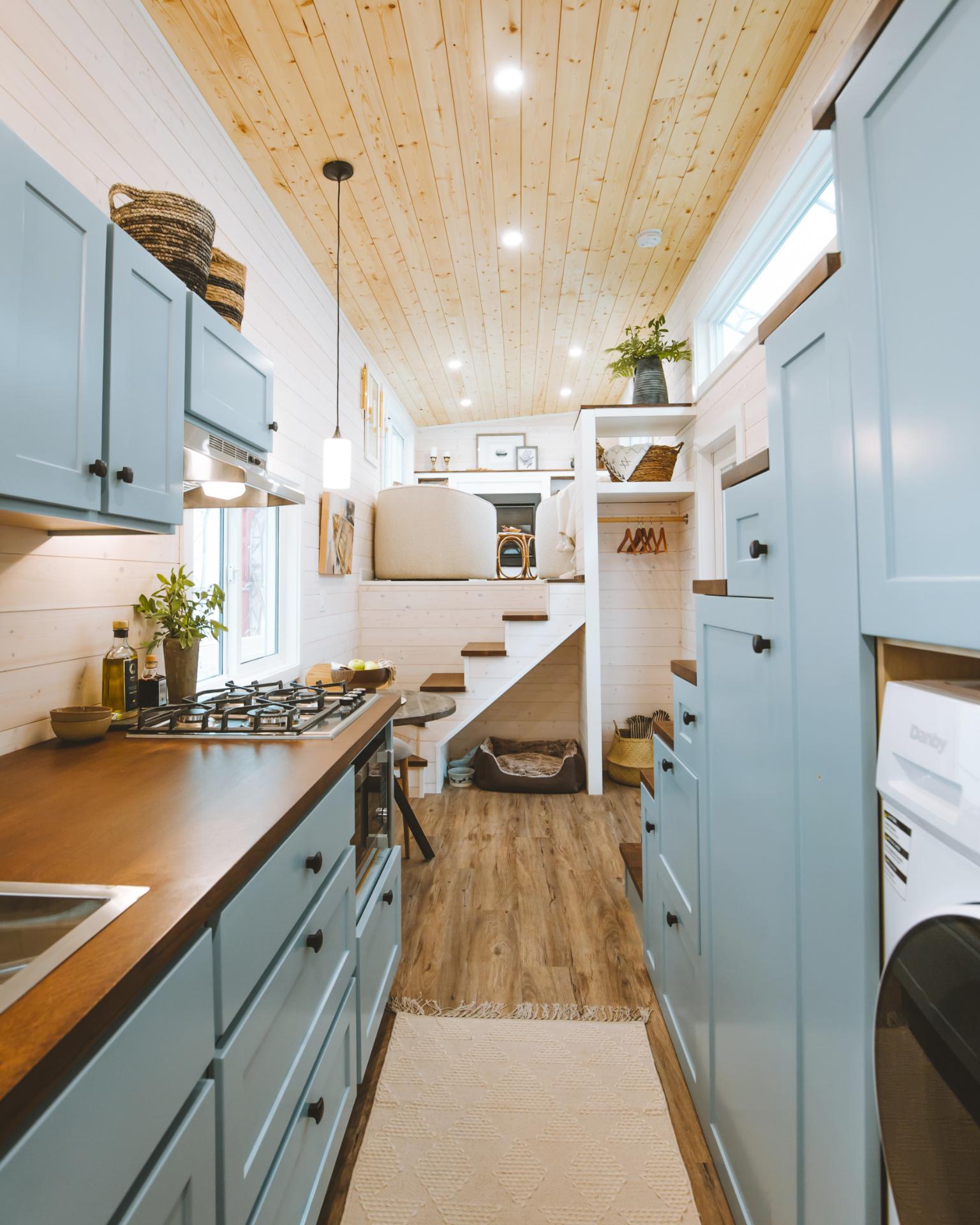 Galley Kitchen - Pacific Retreat by Sunshine Tiny Homes