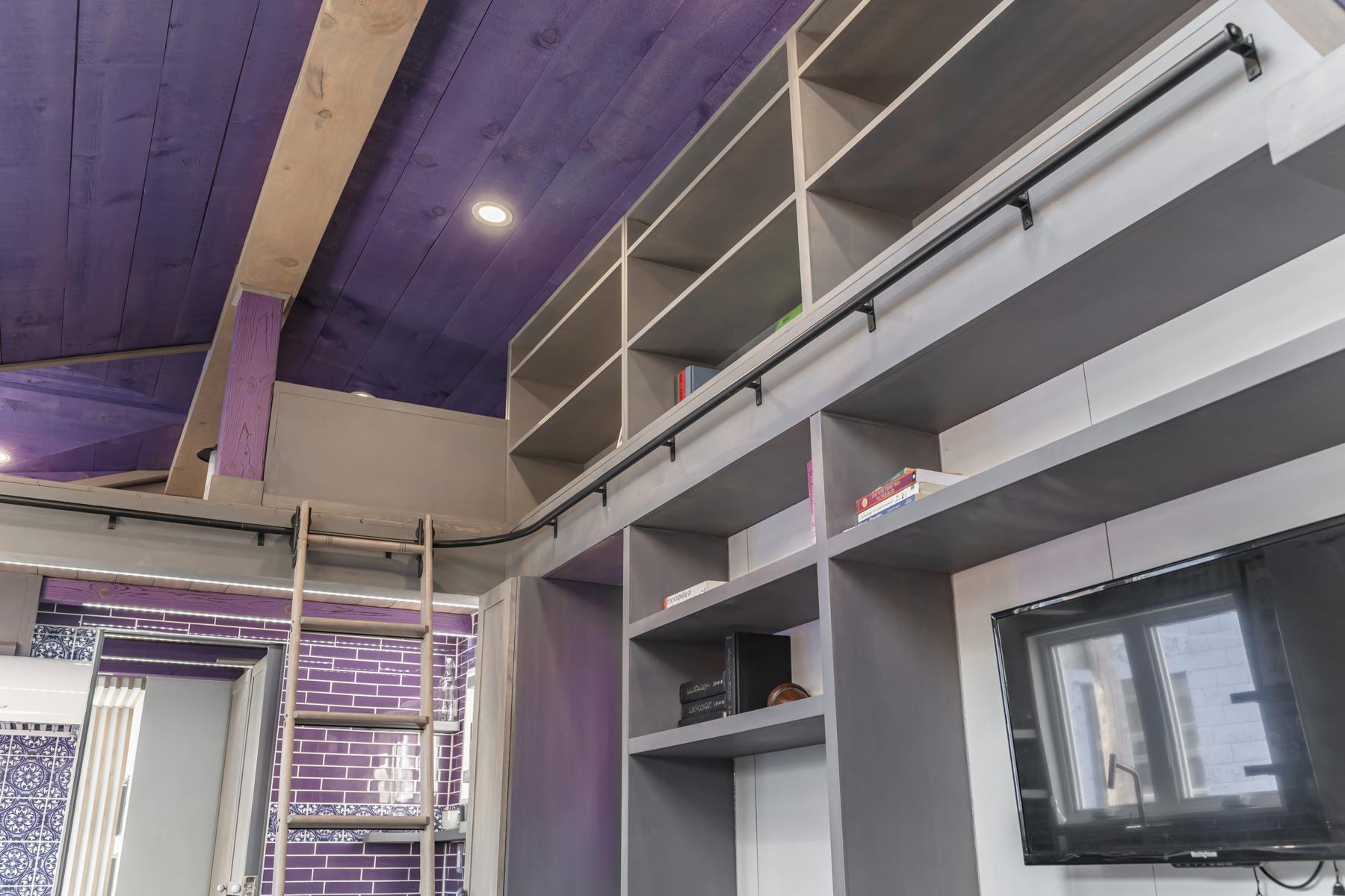 Plentiful Storage - Purple Heart Manor by Acorn Tiny Homes