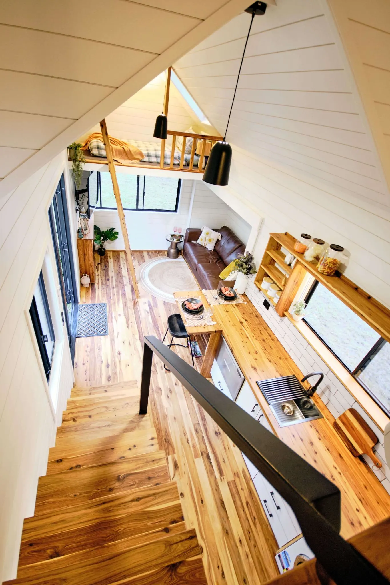 Interior View - Sojourner v3 by Häuslein Tiny House Co