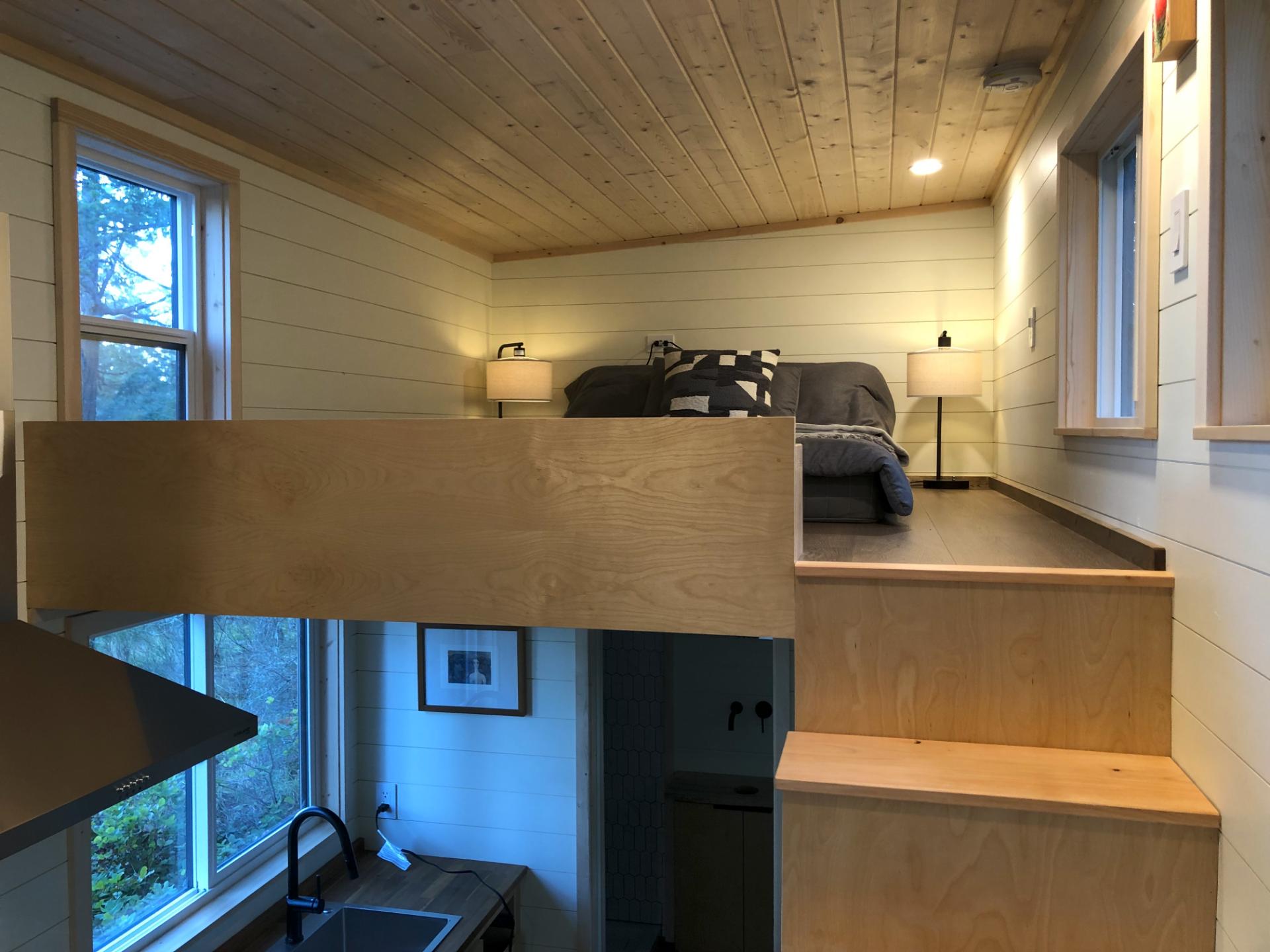 Stairs to Bedroom Loft - Arbutus 24 by Artelle Tiny Homes