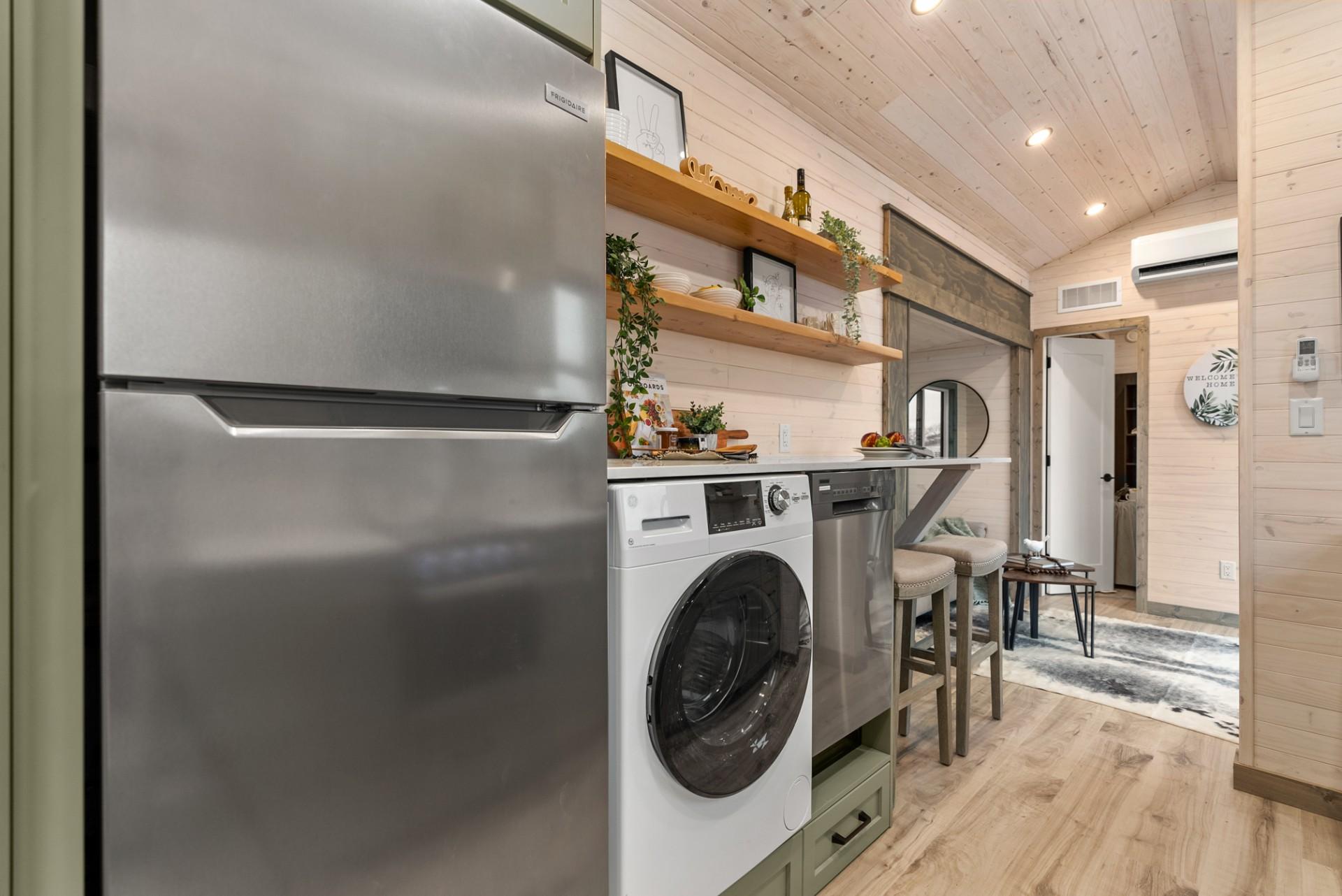 Kitchen with Full Size Appliances and Washer - Cortes by Rover Tiny Homes