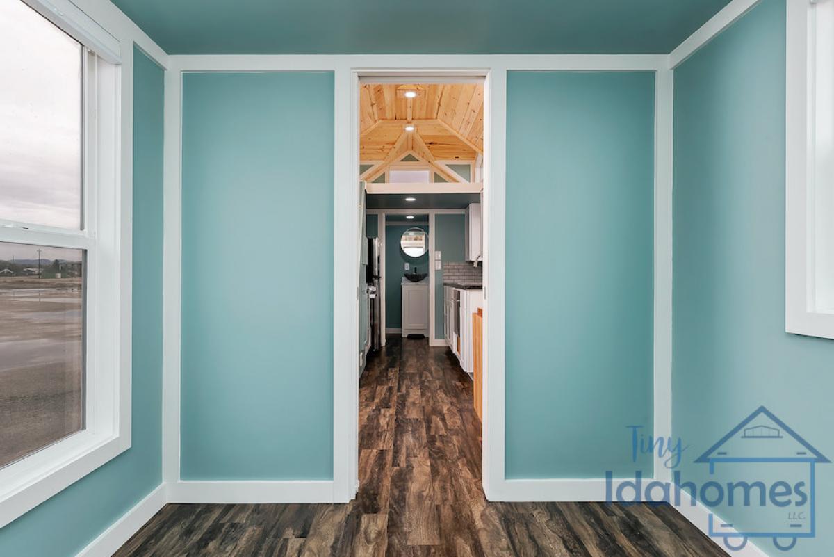 Entry to Main Floor Bedroom/Living Room - Janey's Custom K2 by Tiny Idahomes