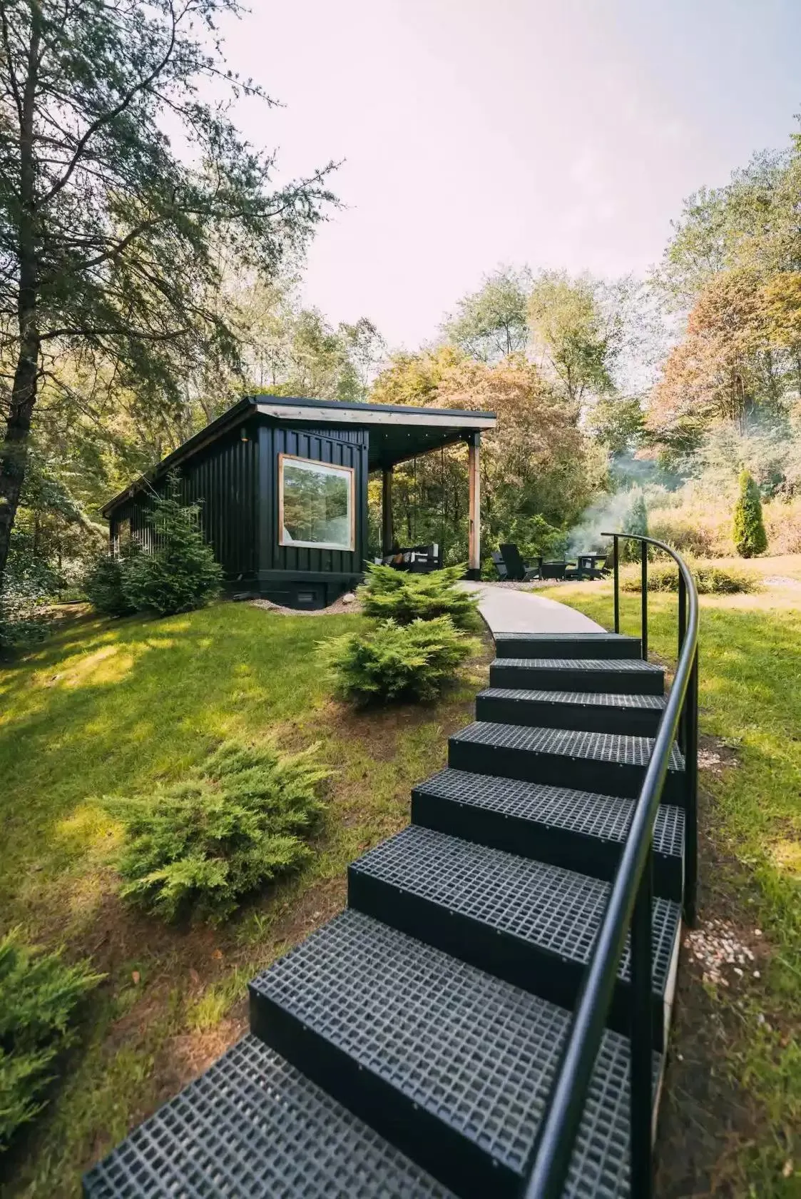 Stairway - The Lily Pad at Creative Cabins