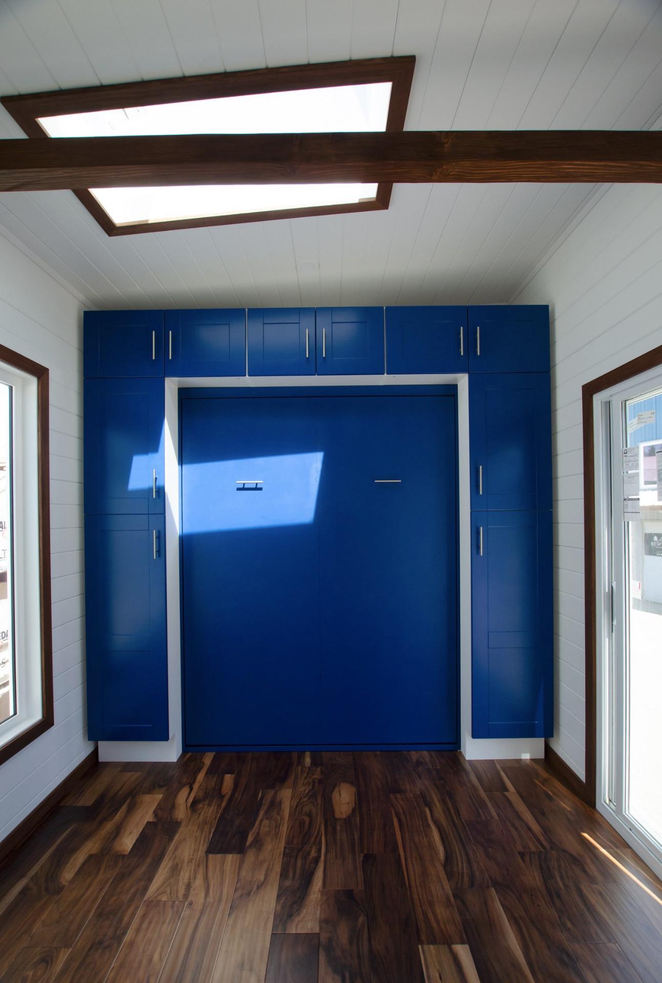 Dark Blue Murphy Bed with Storage - Northern Flicker by Rewild Homes