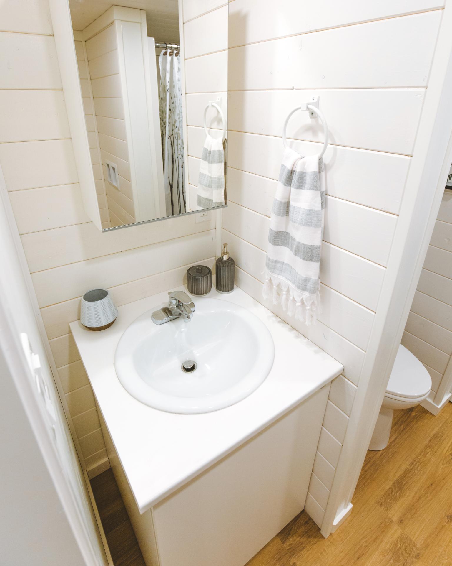 Bathroom Vanity & Mirror - Simply Heaven Flex by Sunshine Tiny Homes